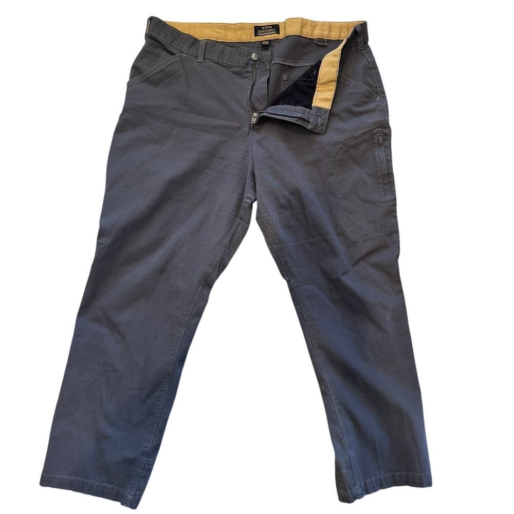 Work Pants Mens 40x29 Noble Outfitters Gray Canvas Utility Cargo Used